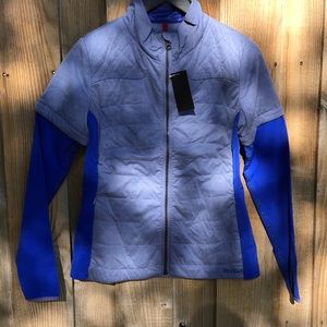 Alp-n-Rock Piuma Lt Weight Down Jacket w/ Removable Sleeves Blue/Hthr Blue